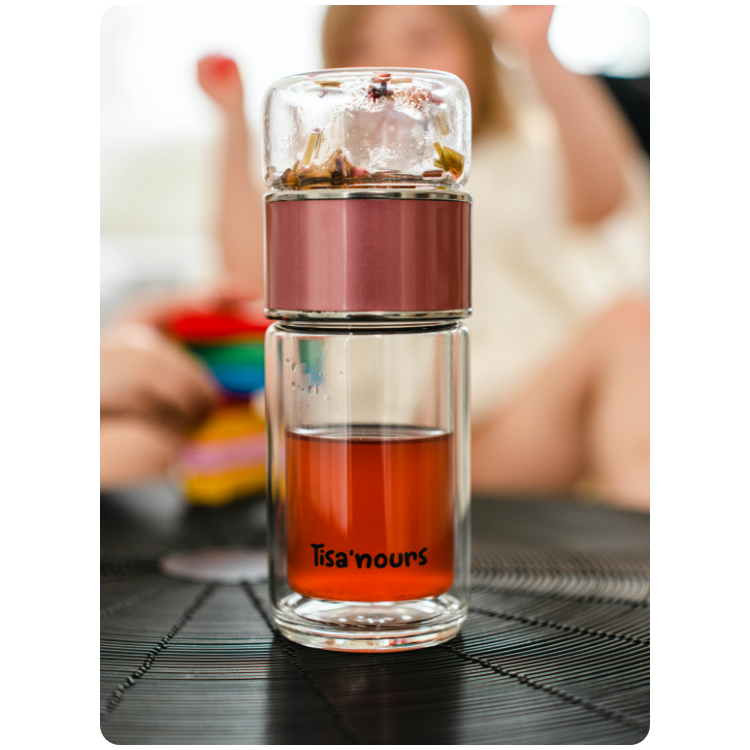 Bouteille infuseur Tisa'nours incluse dans le coffret