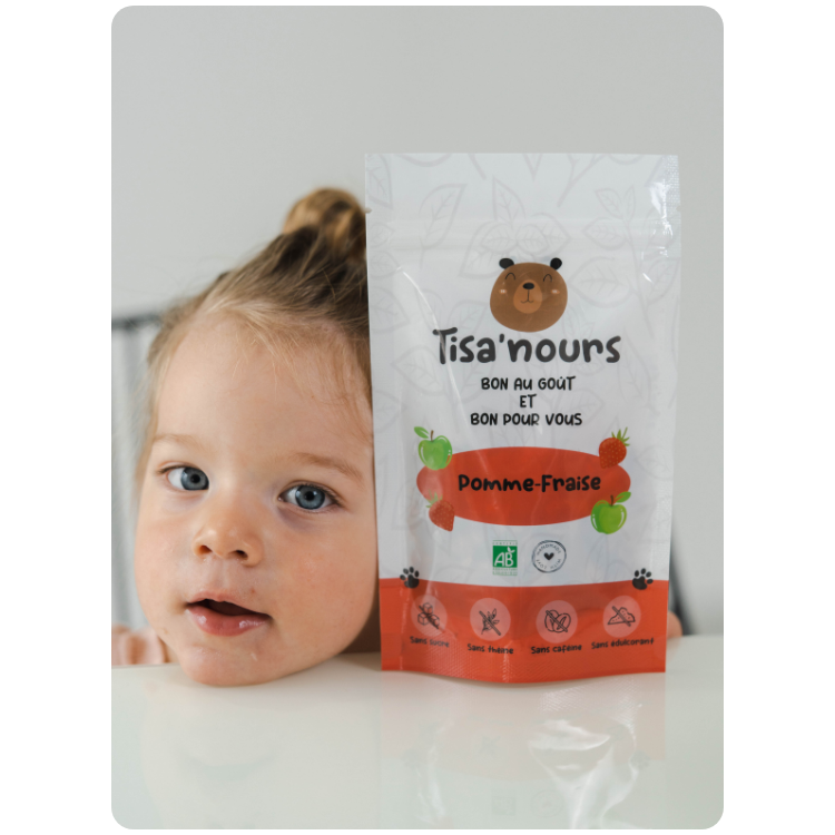 Infusion bio Pomme Fraise Tisa'nours